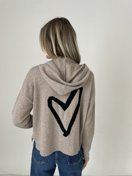 Latte Heart Hoodie