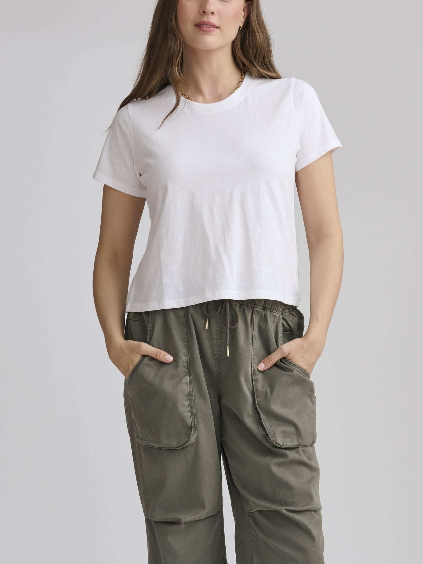 White Louisa Short Sleeve Tee