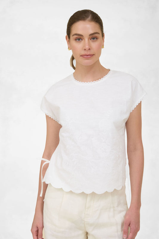 Dolman Sleeve Embroidered Top
