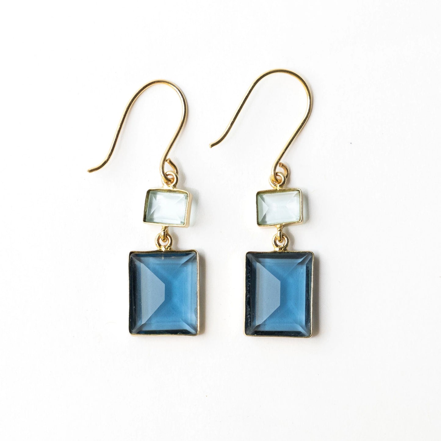 Blue Veronica Glass Dangle Earring