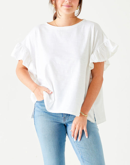 White Juliette Sunwashed Tee