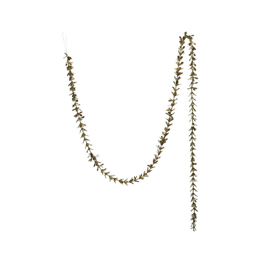 Glitter Boxwood Garland