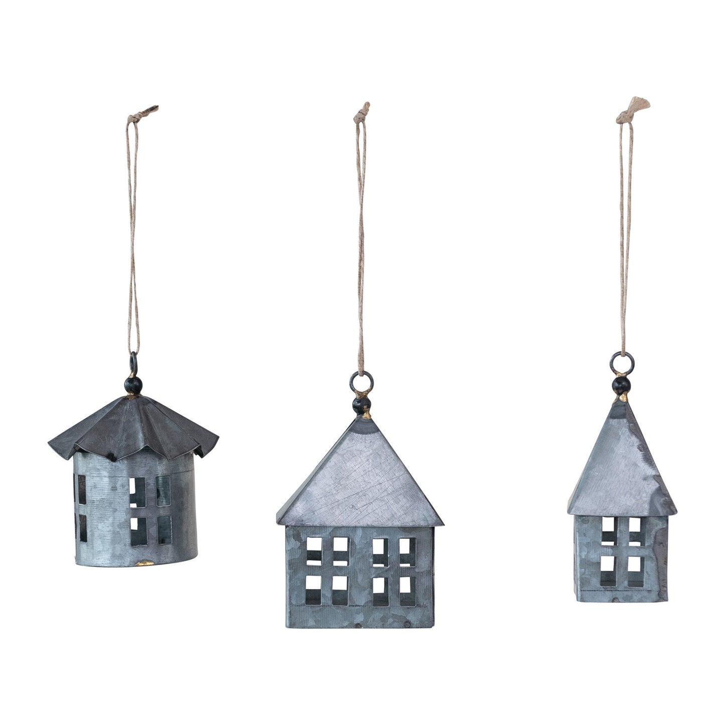 Galvanized Metal House Ornament