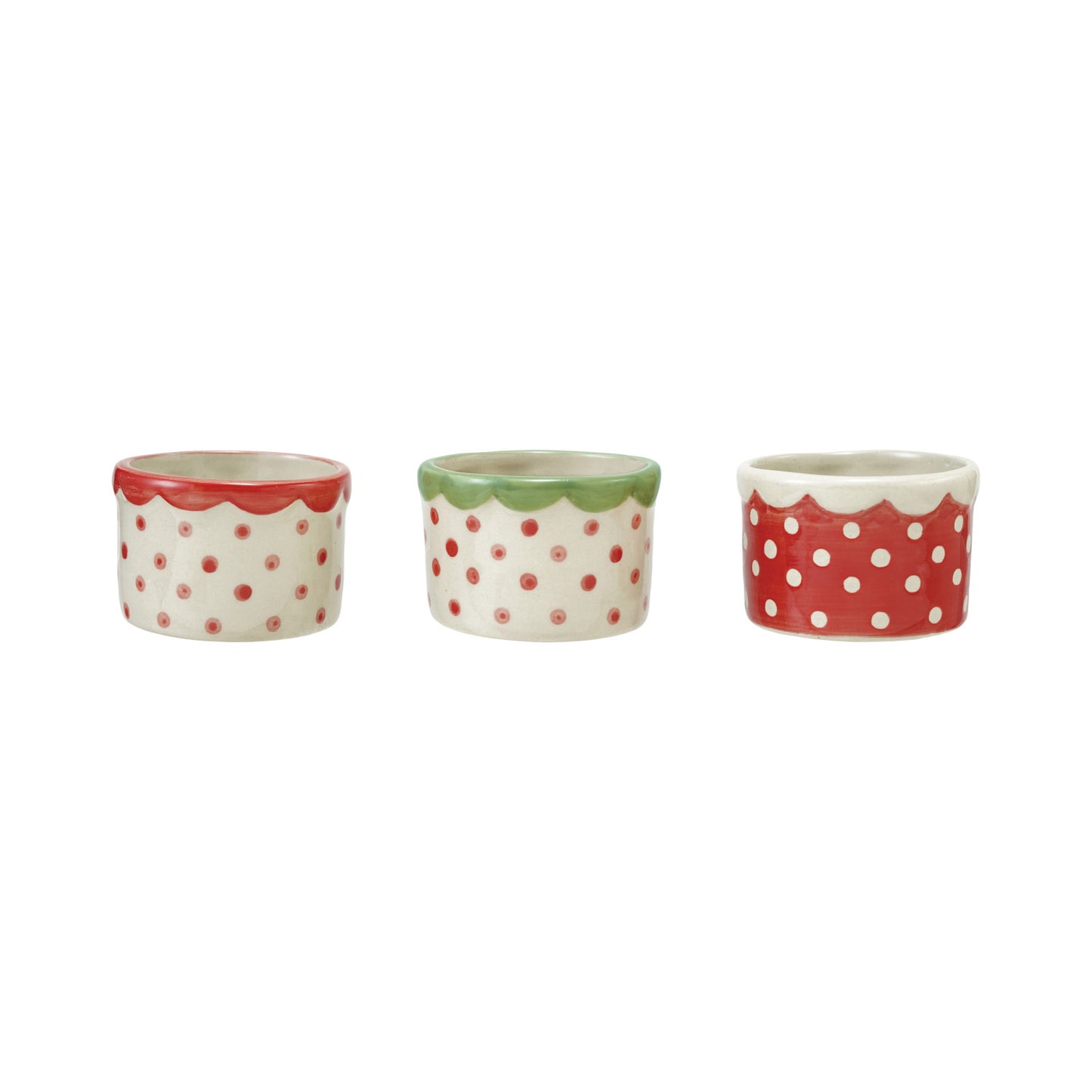 Polka Dot Scalloped Container