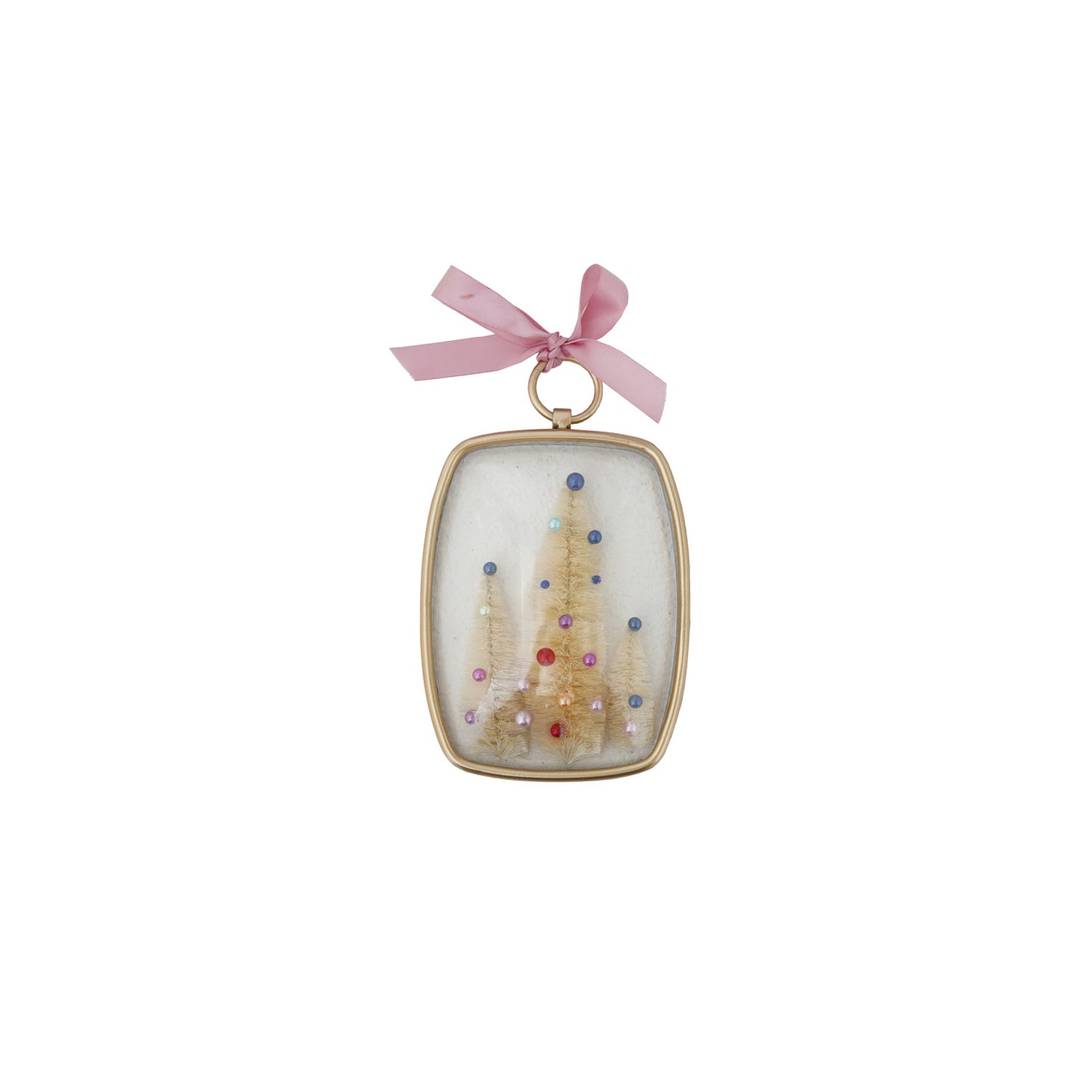 Trees & Bow Ornament
