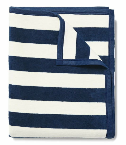 Classic Navy Stripe Blanket
