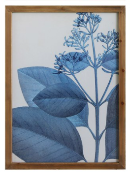 Framed Blue Botanicals