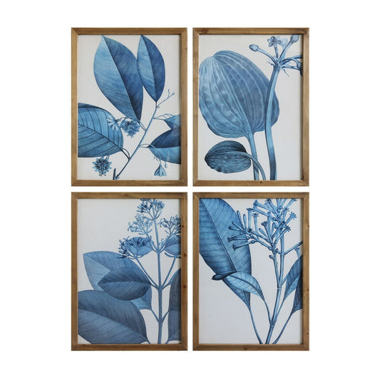 Framed Blue Botanicals
