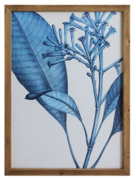 Framed Blue Botanicals