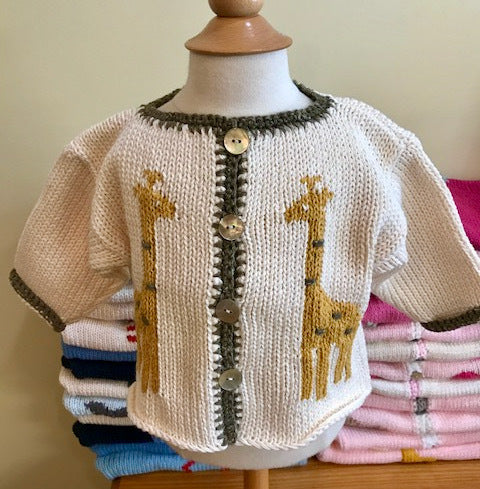 Ivory Giraffe Cardigan