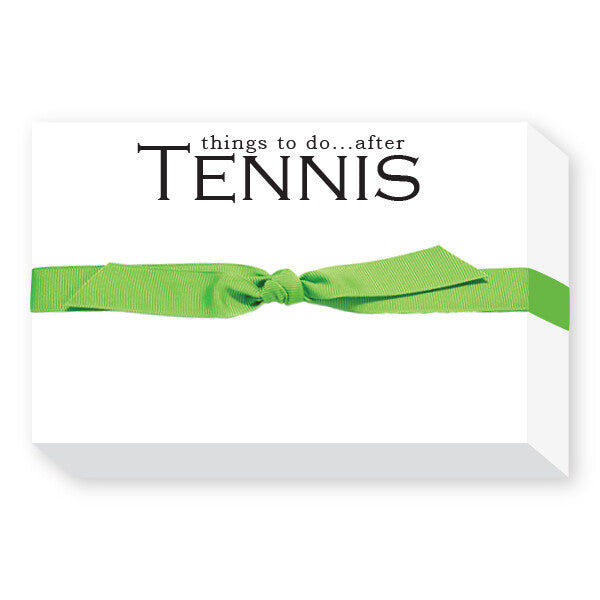 After Tennis Note Pad