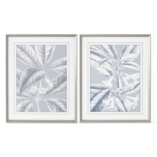 Grey White Botanical