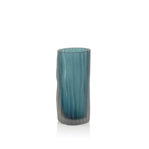 Indigo Glass Vase