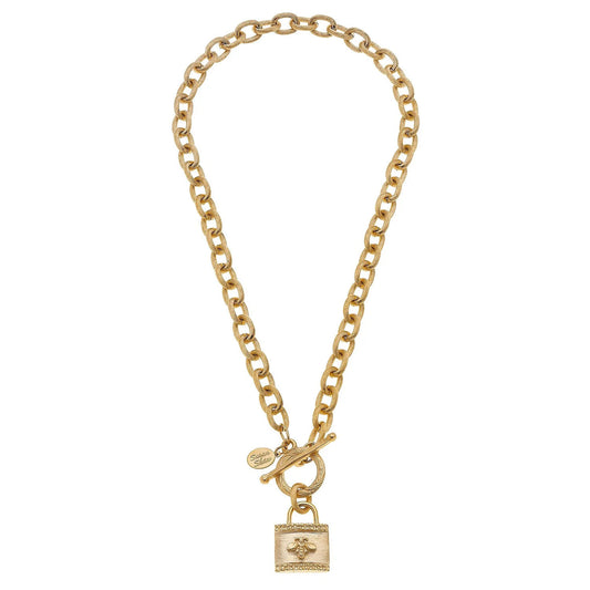 Lock Chain Toggle Necklace