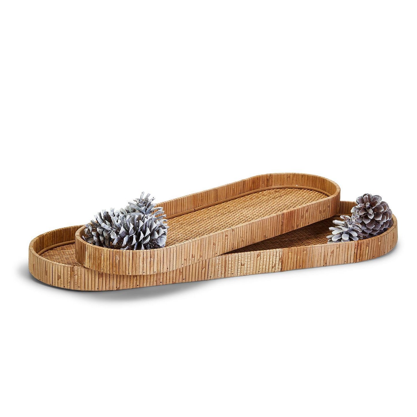 Oval Rattan Tray 2 Sizes