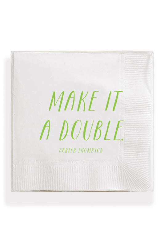 make it double napkins