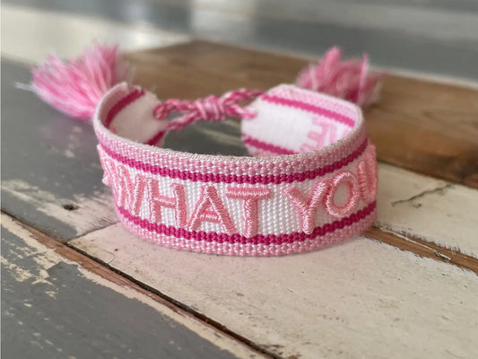 Do what you love Woven Bracelet